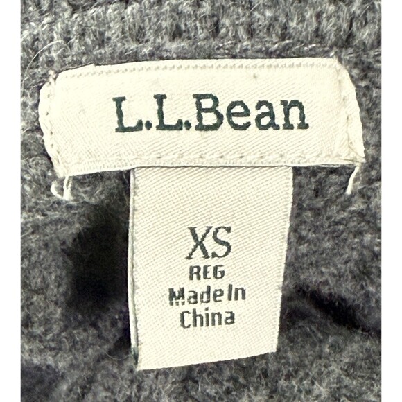 LL Bean Womens Cozy Chunky Knit Cowl Neck Sweater Casual Fall Winter Layering XS - Picture 5 of 9